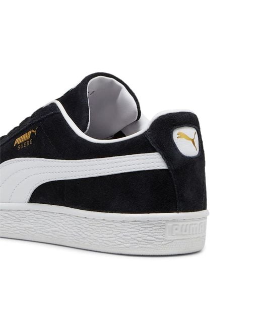 PUMA Black Classic Suede Trainers