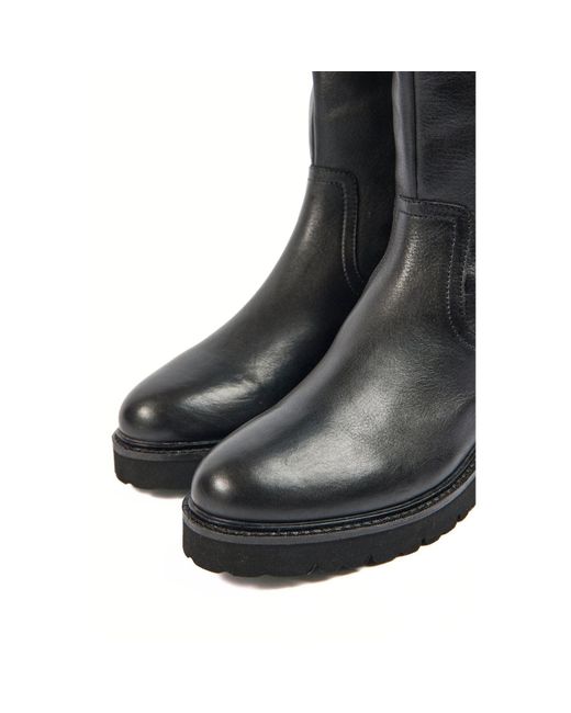 Pod Black Hannah Leather/Textile Boots