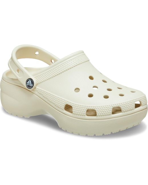 CROCSTM Metallic Classic Platform Synthetic Bone Clogs