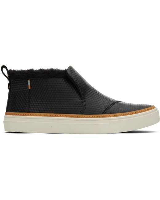 TOMS Blue Paxton Leather Blend Boots