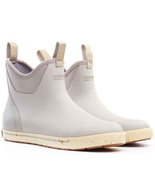 XtraTuf Gray Ankle Deck Camp Boot Rubber Wellington Boots for men