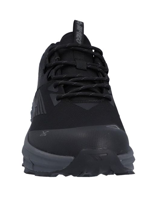 Hi-tec Black Fuse Trail Low Polyester /Charcoal Hiking Shoes for men