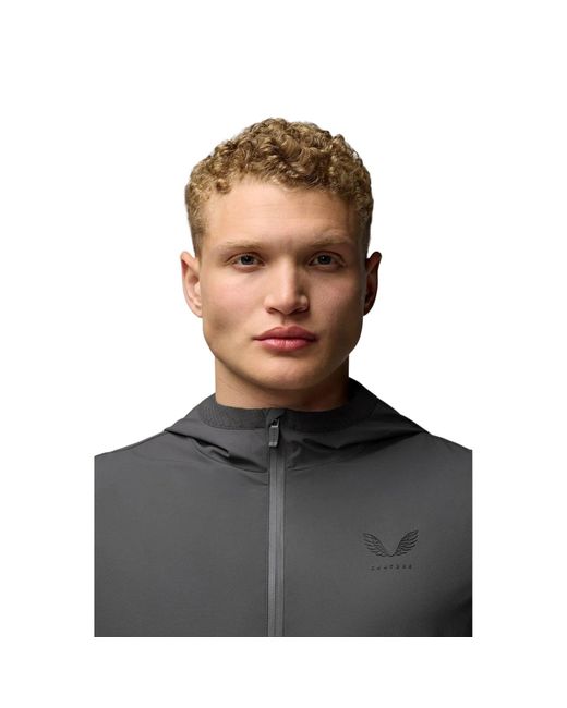 Castore Gray Lightweight Flex Jacket Track Jackets for men