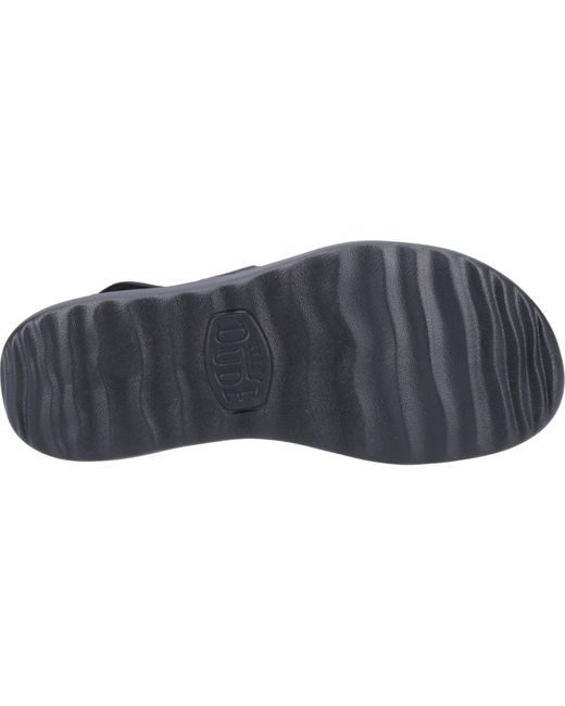 HeyDude Black Collins Mono Sport Textile Sandals