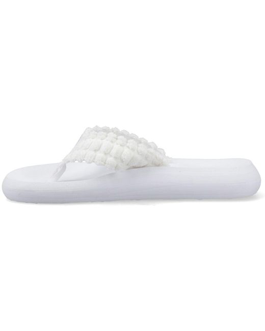 Rocket Dog White Spotlight Atom Textile Flip Flops