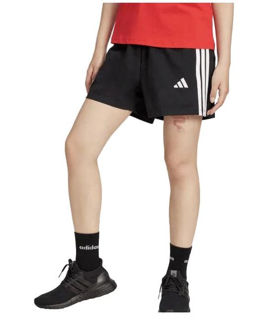 Adidas Black W 3S Sj Shorts