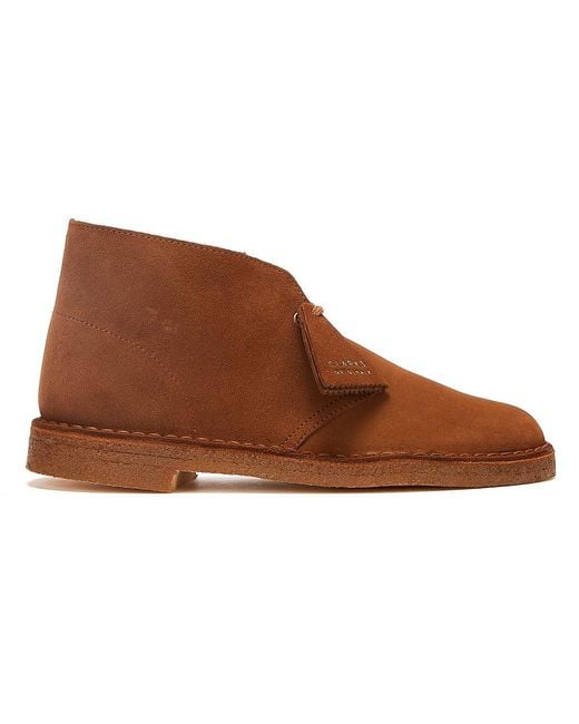 Clarks Brown Originals Desert Trek Suede Cola Boots for men