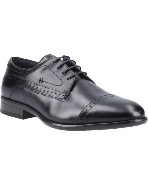 Pod Black Ralph Leather Oxford Shoes for men