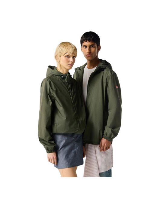 Hunter Green Packable Rain Adults Rain Jacket
