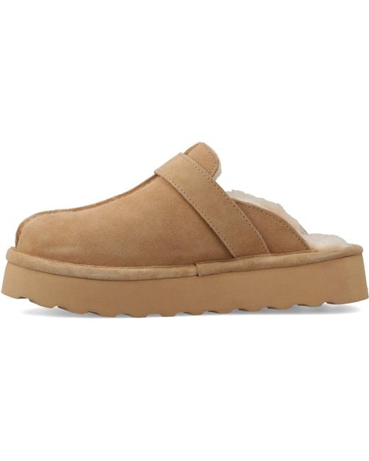 BEARPAW Natural Moxie Suede Coffee Slippers