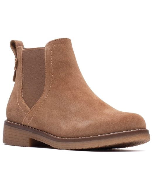 Hush Puppies Brown Maddy Suede Boots