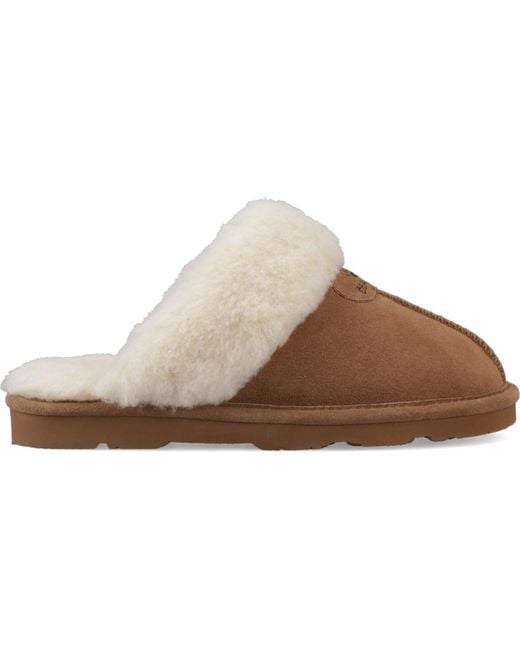 BEARPAW Brown Loki Ii Suede Hickory Slippers