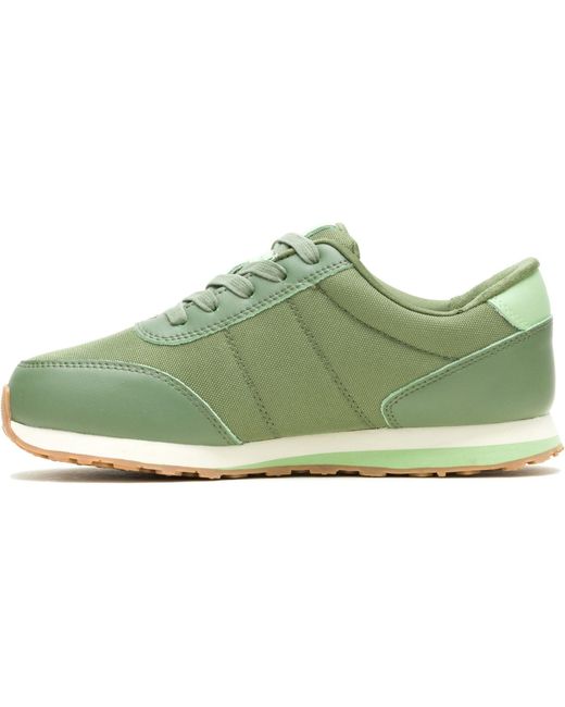 Hush Puppies Green Seventy8 Leather Trainers