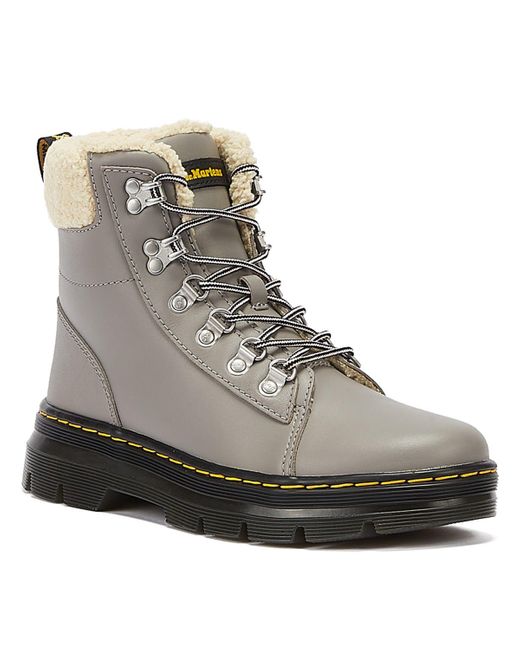 Dr. Martens Dr. martens combs w fur lined e stiefel in Grau | Lyst AT