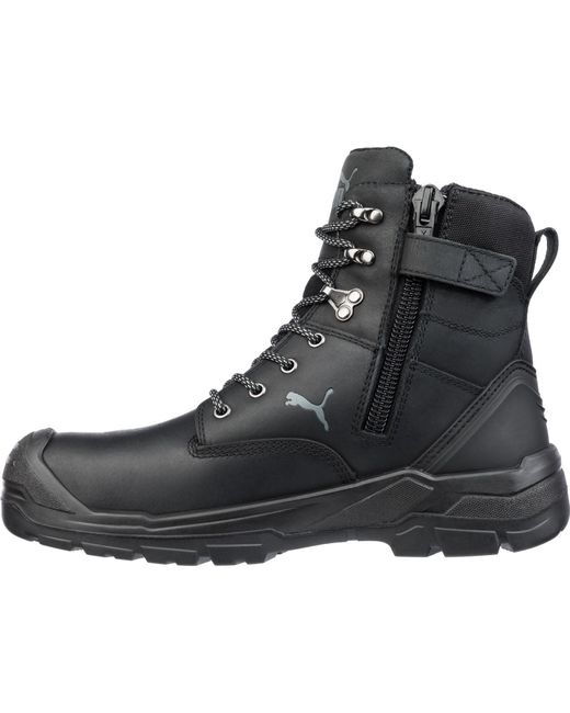 PUMA Black Conquest 630730 Leather Safety Boots