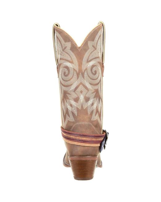 Durango Brown Crush Flag Leather /Khaki Boots for men