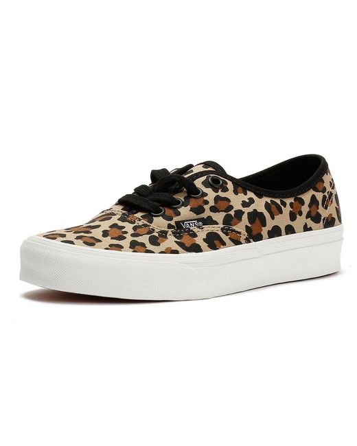 Vans Black Authentic Animalier Leopard Trainers