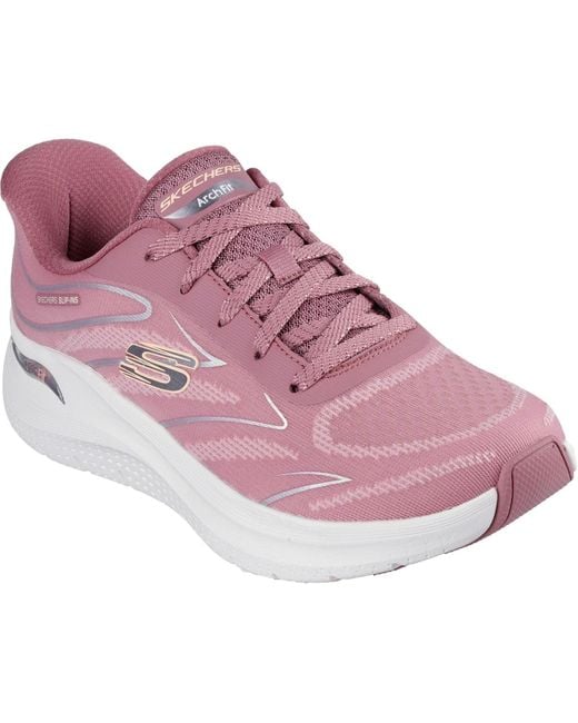 Skechers Pink Arch Fit 2.0 Textil Sneaker