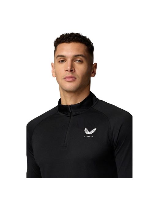 Castore Black Adapt Training 1/4 Zip Top Polyester for men