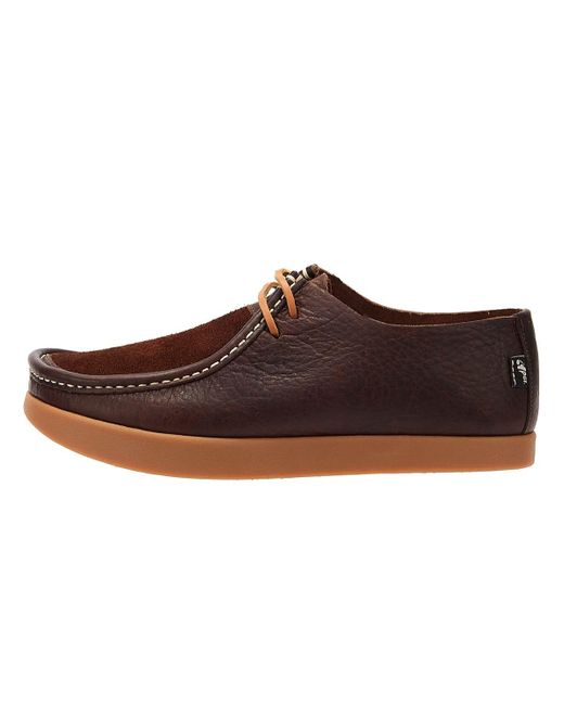 Willard 2 Eye Chaussures en cuir brun foncé Yogi Footwear en coloris Brown
