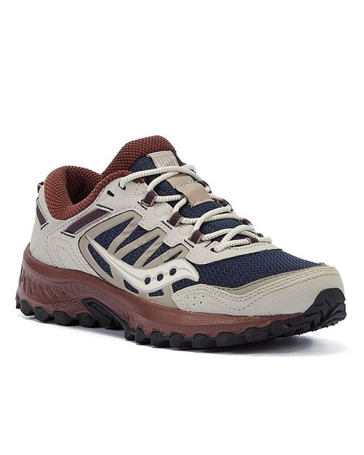 Grid Peak Baskets Marine/Colombe Saucony en coloris Blue