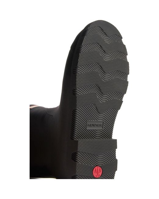 Hunter Black Downpour Short Insulated Boot Rubber Wellington Boots