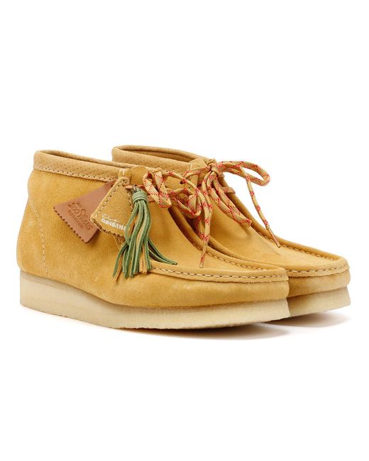 Wallabee Bottes En Daim Clarks en coloris Natural