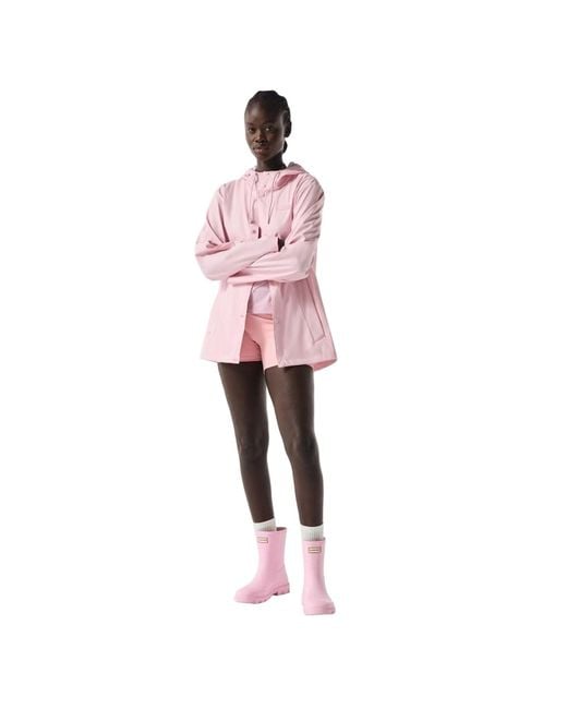 Hunter Pink Izzy Hooded Rain Jacket