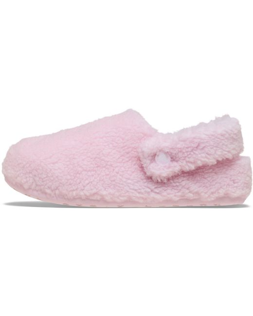 CROCSTM Pink Classic Cozzzy Slippers