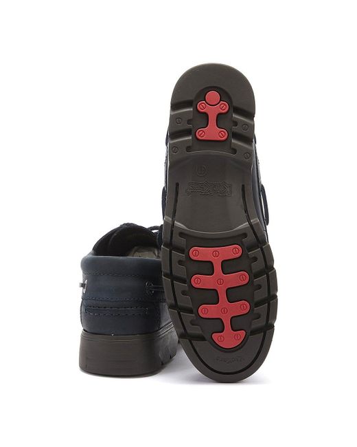 mens navy leather boat shoes
