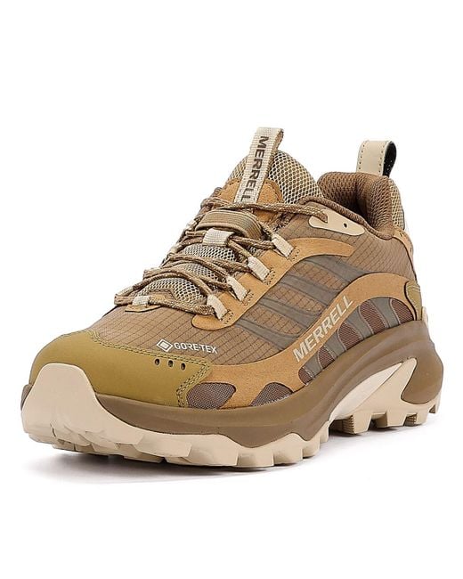 Moab Speed 2 Gore-Tex Sneakers Da Uomo Con Pelliccia Di Coyote di Merrell in Natural da Uomo