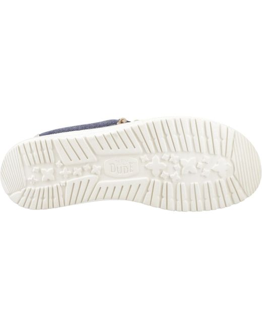 Wally Coastline Scarpe Da Barca di HeyDude in Blue