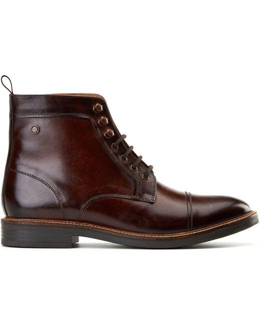 Base London Brown Plymouth Leather Ankle Boots