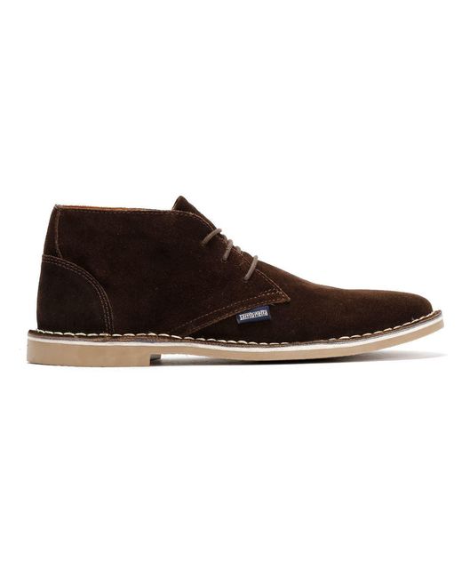 Lambretta Brown Chiswick Suede Boots for men