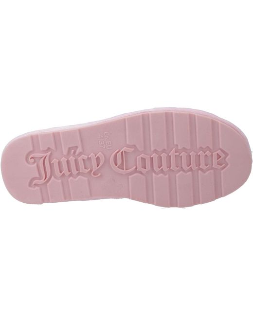 Juicy Couture Pink Vivien Synthetic Almond Blossom Slippers