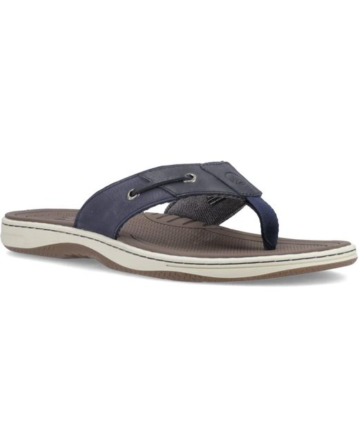 Sperry Top-Sider Blue Baitfish Leather Sandals for men