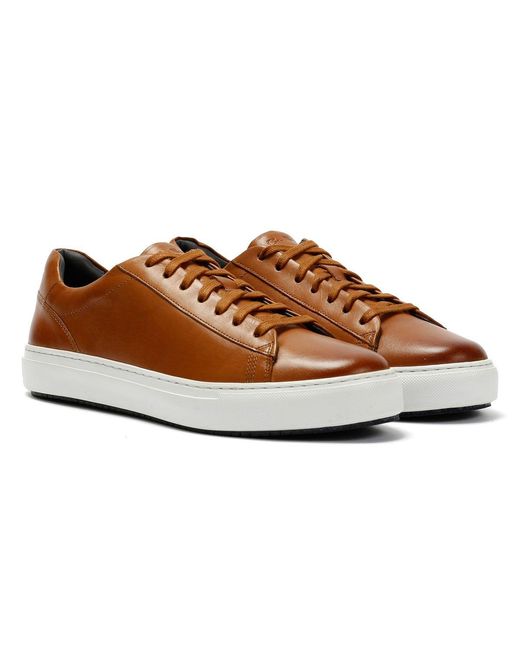 Ben Sherman Brown Ace Cupsole Leather Trainers for men