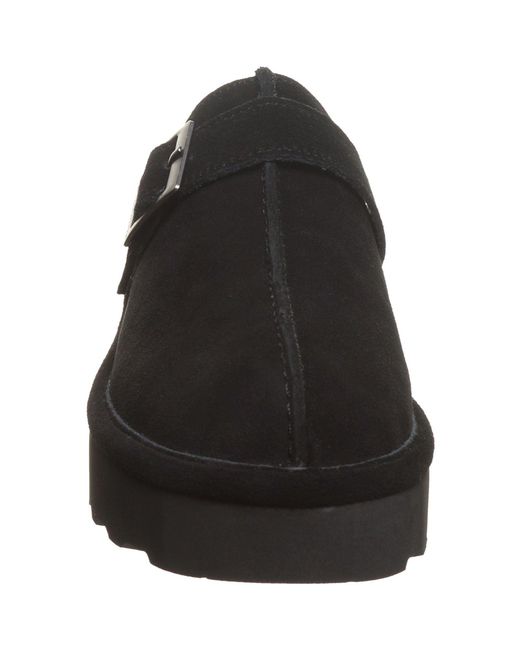 BEARPAW Black Moxie Suede Slippers
