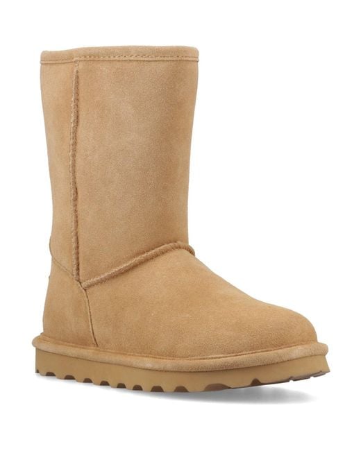 BEARPAW Brown Elle Short Suede Coffee Boots