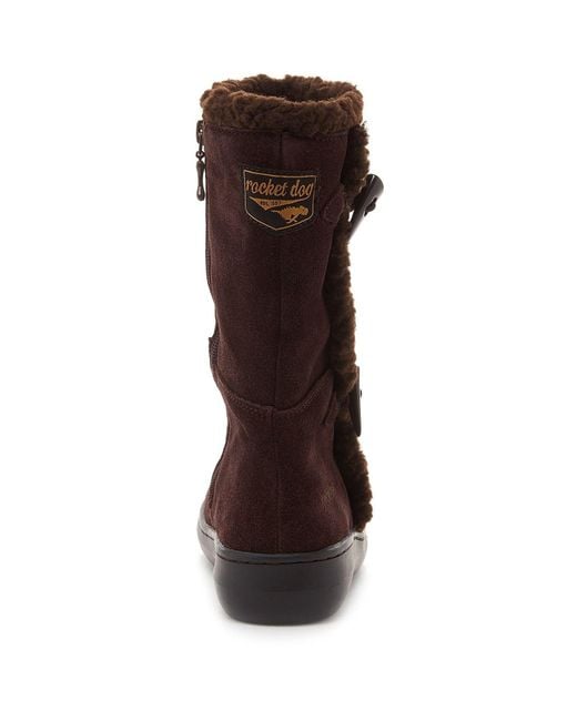 Rocket Dog Brown Slope Suede Chocolate Boots
