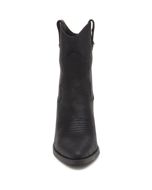 Rocket Dog Black Feather Synthetic Heeled Ankle Boots