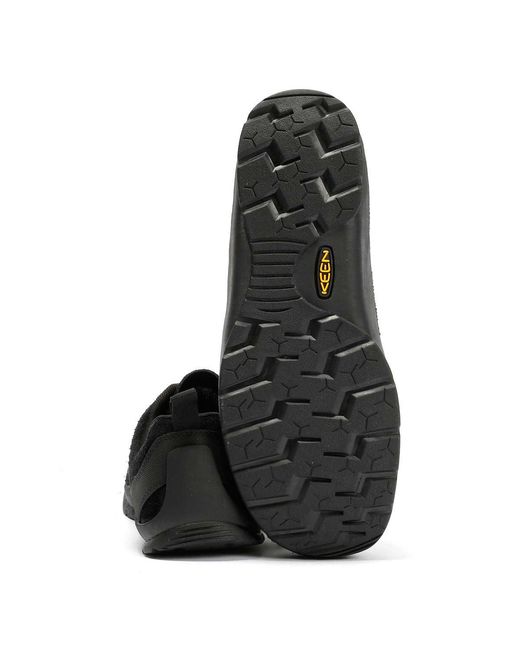 Keen Black Jasper Suede Hairy Trainers for men