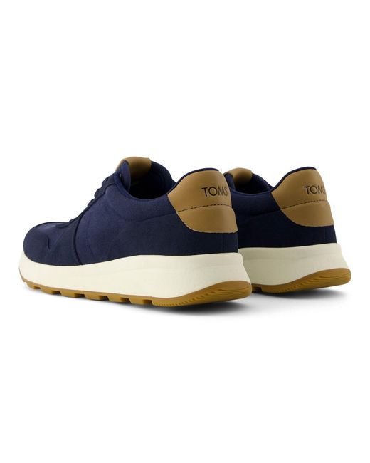 TOMS Blue Trvl Lite Retro Leather Trainers for men