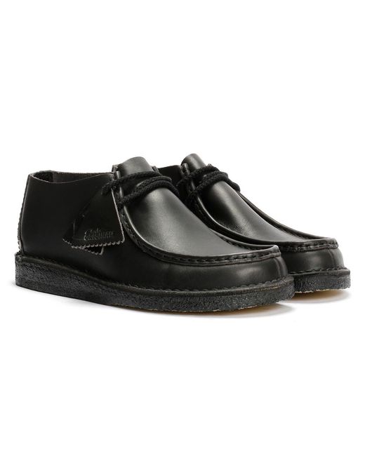 Clarks Black Desert Nomad Leather Shoes for men