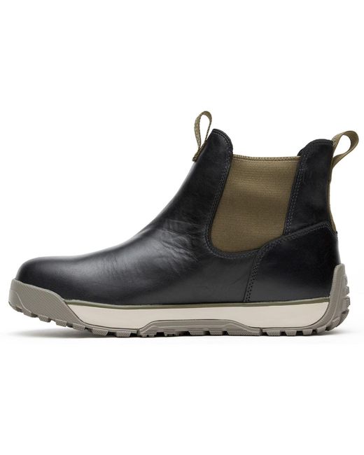 XtraTuf Black Ankle Deck Leather Pirate Wellington Boots for men