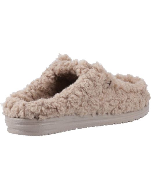 HeyDude Gray Wally Synthetic Timber Wolf Mules for men