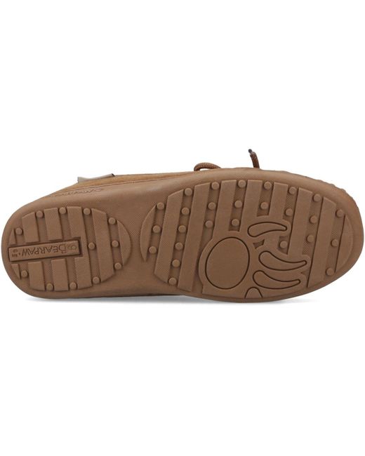 BEARPAW Brown Moc Ii Suede Hickory Slippers for men