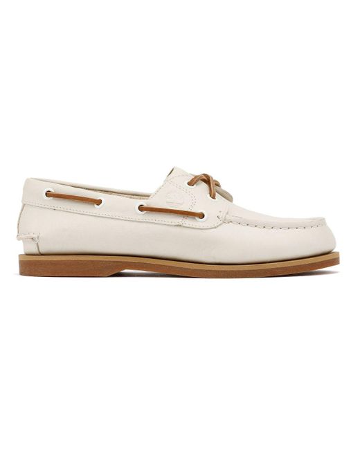 Timberland Classic 2 Eye Witte Leren Schoenen in het White