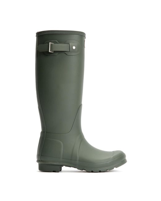 Hunter Green Original Tall Rubber Dark Wellington Boots