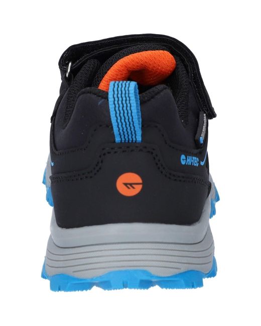 Hi-tec Blue Scrappy Low Wp Jr Synthetic/ Danube/Flame Hiking Boots